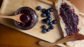 Blueberry Chia Seed Jam (Dairy Free, Nut Free, Vegan)